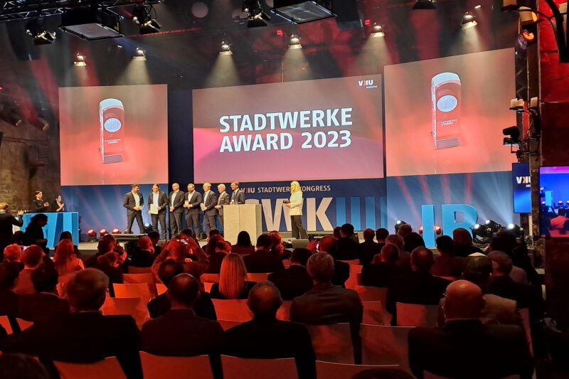 Stadtwerkekongress 2023: Wärmewende und Finanzierung 1 VKU Stadtwerkekongress 2023 Verleihung des Stadtwerke Awards